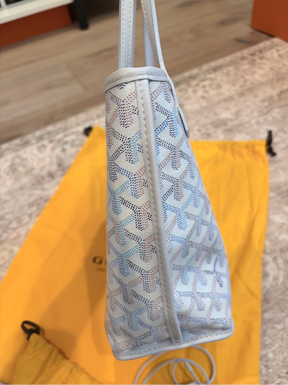 Goyard Mini Anjou Tote Polar Ice Blue - Picture 5 of 11